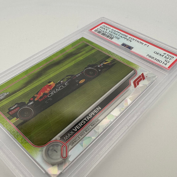 PSA 10 - 087/199 - MAX VERSTAPPEN #109 - SAPPHIRE EDITION - CHARTREUSE