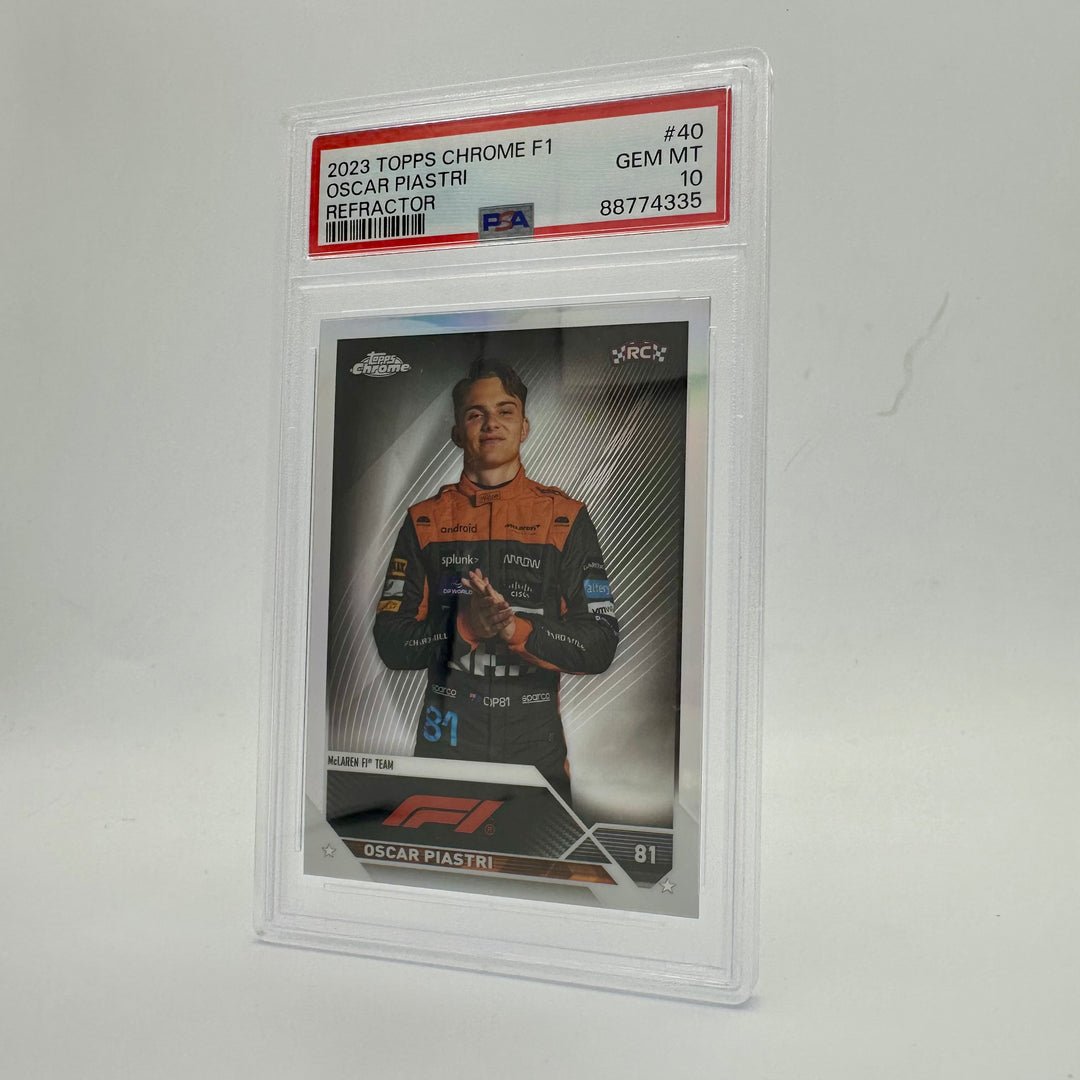 PSA 10 - Oscar Piastri #40 - Refractor - 2023 Topps Chrome - Rookie Card