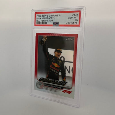 PSA 10 - 5/5 Max Verstappen #172 - Red Refractor