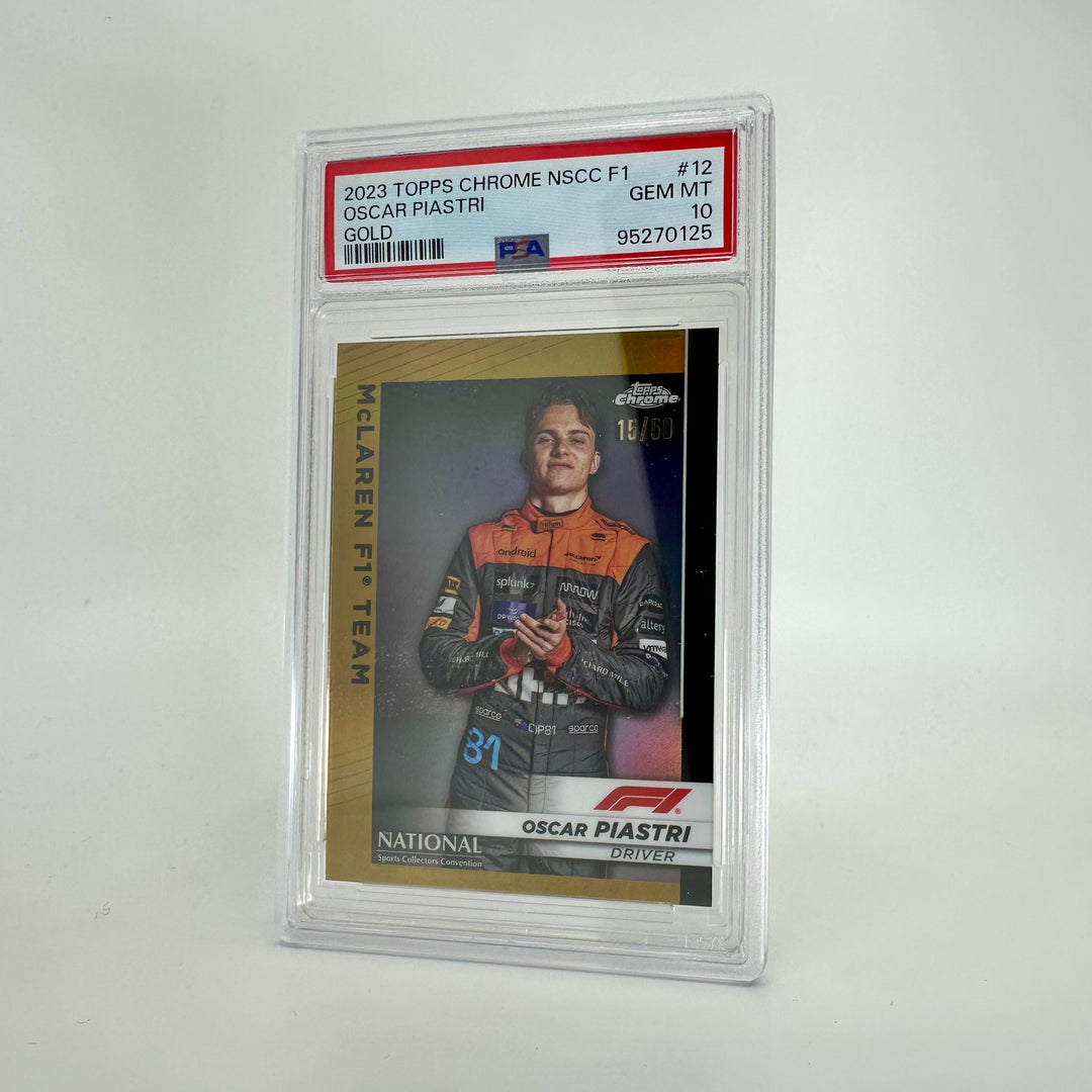 PSA 10 - 15/50 Oscar Piastri #12 - NSCC - Gold - 2023 Topps Chrome