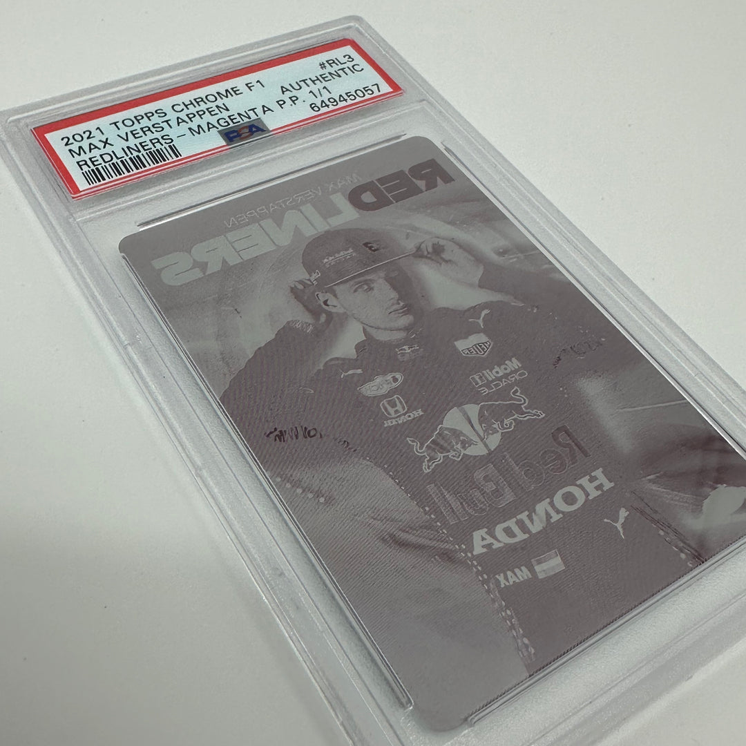 1/1 Magenta Printing Plate - Max Verstappen - 2021 Chrome Redliners