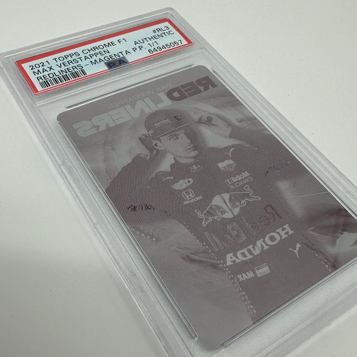 1/1 Magenta Printing Plate - Max Verstappen - 2021 Chrome Redliners
