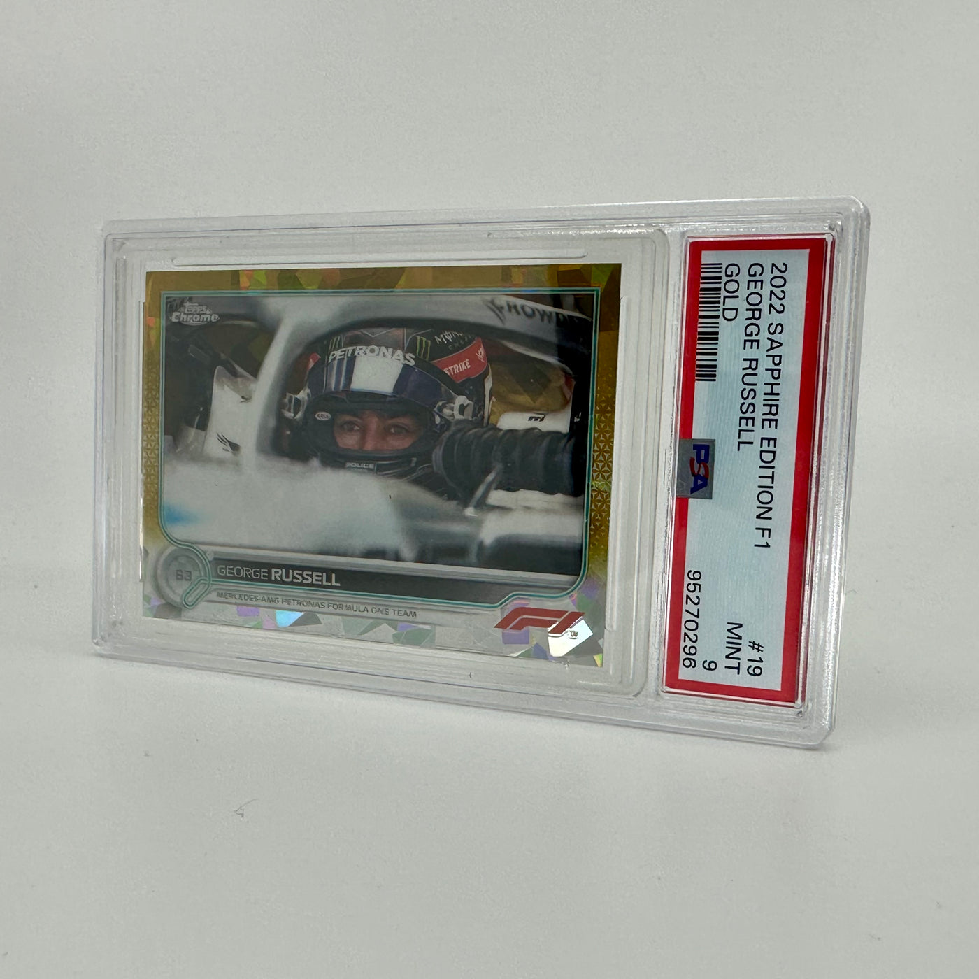PSA 9 - 35/50 George Russell #19 -  Sapphire - Gold