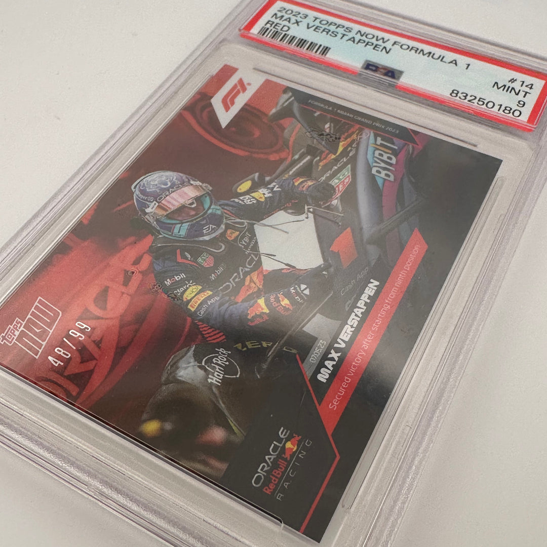 PSA 9 - 48/99 - Max Verstappen #14 - Red