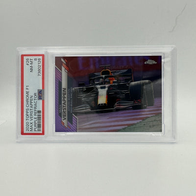 PSA 8 - 11/399 MAX VERSTAPPEN #26 - Purple Refractor