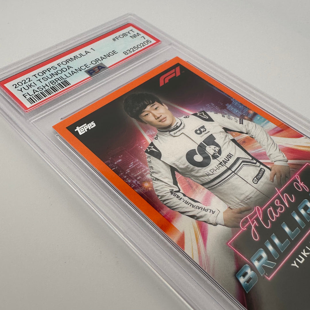 PSA 7 - 19/25 - Flash Of Brilliance Fobyt Yuki Tsunoda Orange