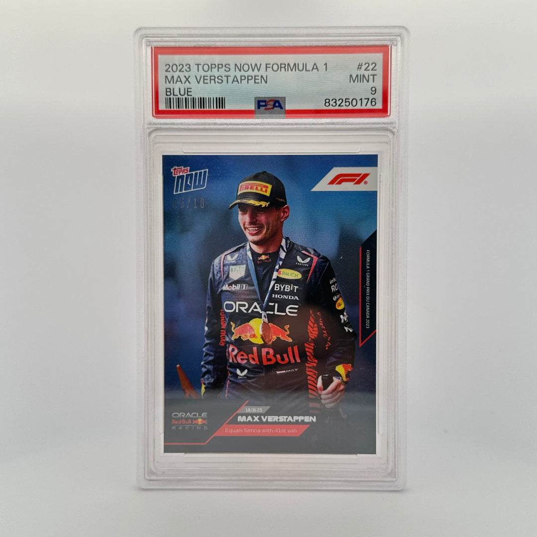 PSA 9 - 05/10 - Max Verstappen #22 - Blue