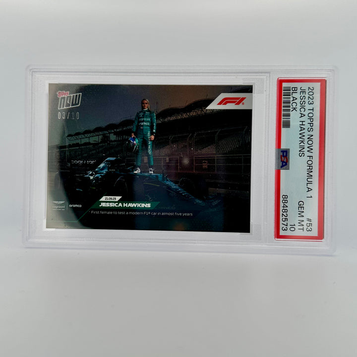 PSA 10 - 03/10 Jessica Hawkins #53 - Black - 2023 Topps Now