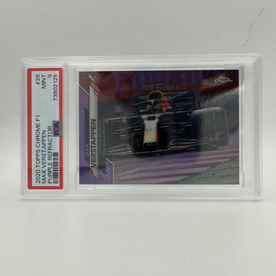 PSA 9 - 347/399 MAX VERSTAPPEN #26 - Purple Refractor