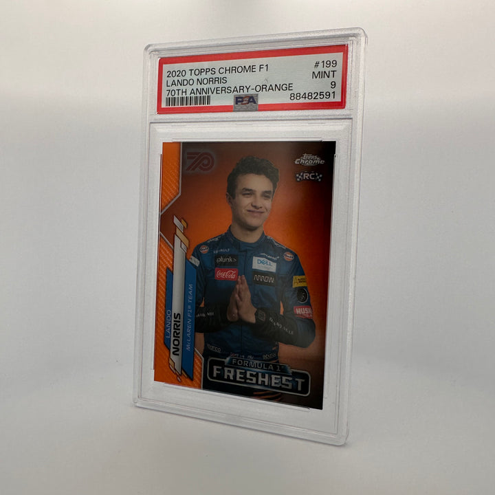 PSA 9 - Lando Norris #199 - 70th Anniversary - Orange - Rookie Card