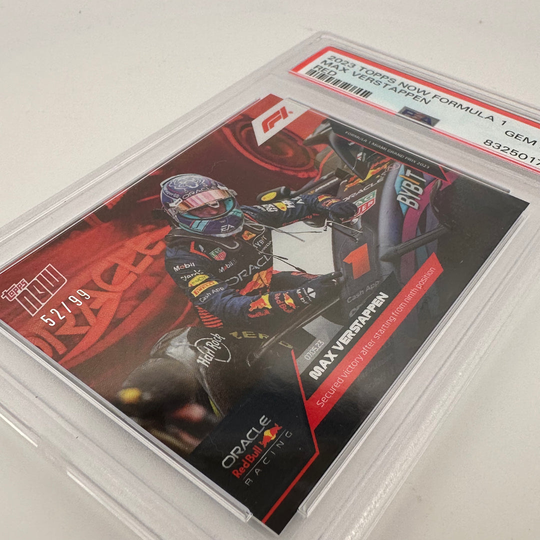 PSA 10 - 52/99 - Max Verstappen #14 - Red