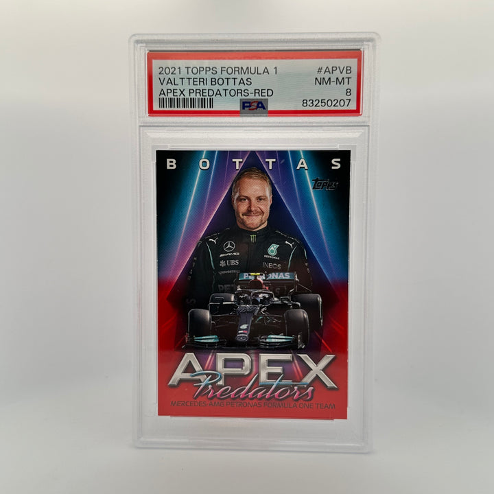 PSA 8 - 3/5 - Valtteri Bottas #APVB - Apex Predators - Red