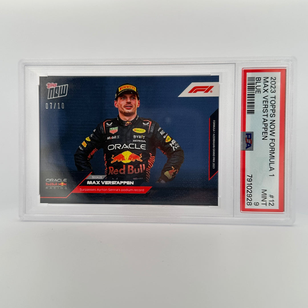 PSA 9 - 07/10 - Max Verstappen #12 - Blue