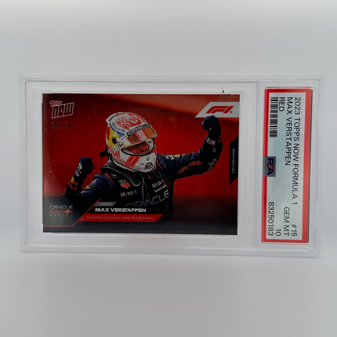 PSA 10 - 98/99 - Max Verstappen #15 - Red