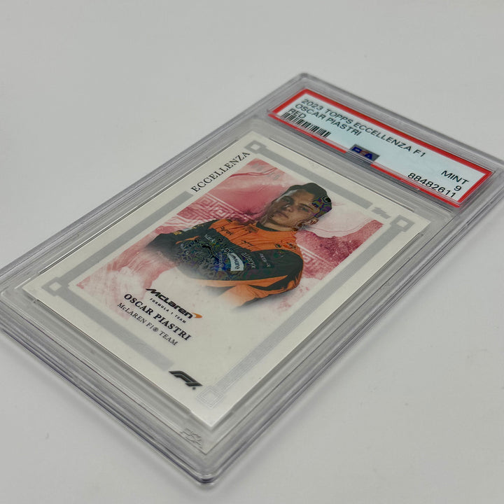 PSA9 - 06/10 Red - Oscar Piastri - 2023 Eccellenza Driver - Rookie Card