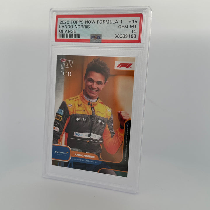 PSA 10 - 06/10 - Lando Norris #015 - Orange
