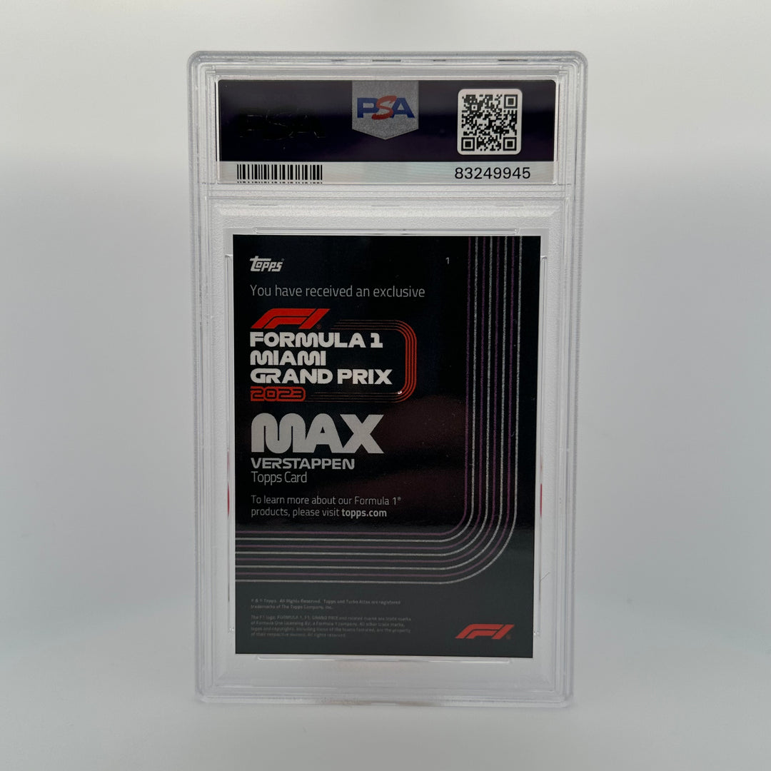 PSA 10 - Max Verstappen #1 - 2023 Miami Grand Prix