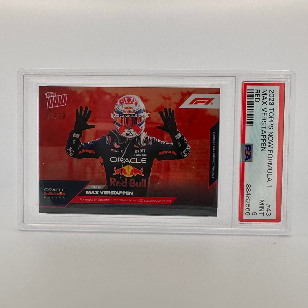 PSA 9 - 45/99 - Max Verstappen #43 - Red