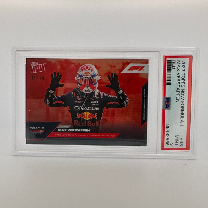 PSA 9 - 45/99 - Max Verstappen #43 - Red