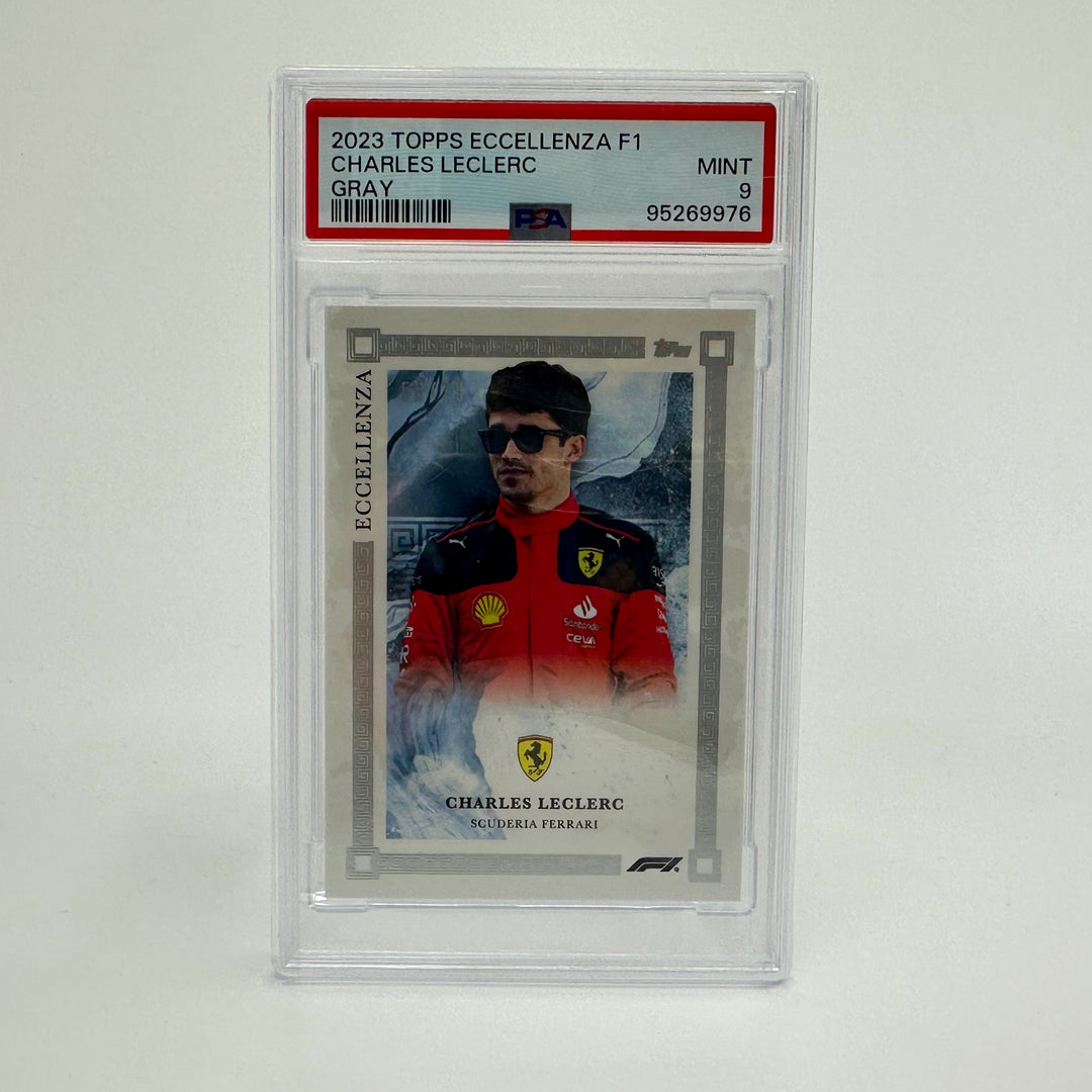 PSA 9 - 56/75 - Charles Leclerc - Gray - 2023 Eccellenza