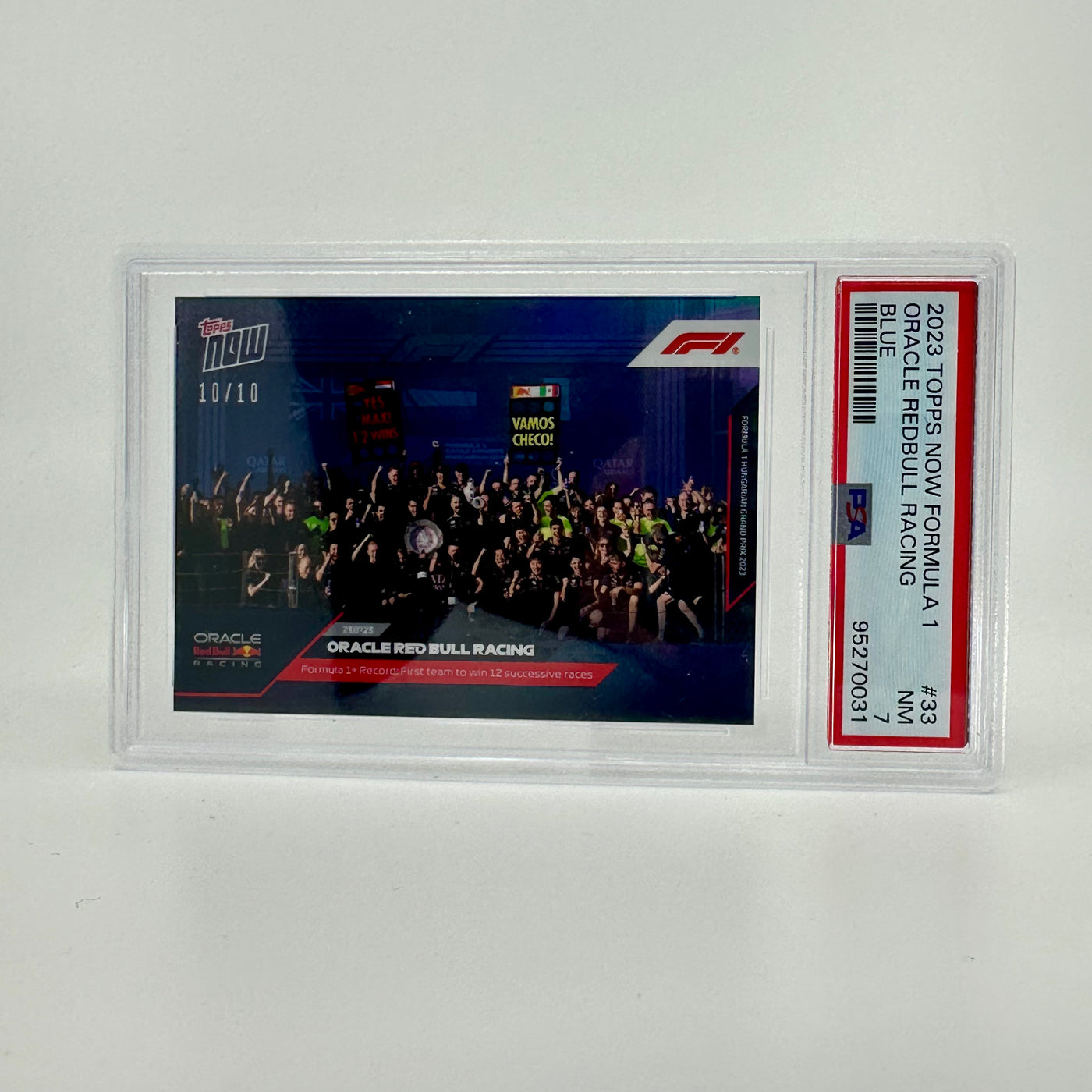 PSA 7 - 10/10 - Max Verstappen #33 - Blue