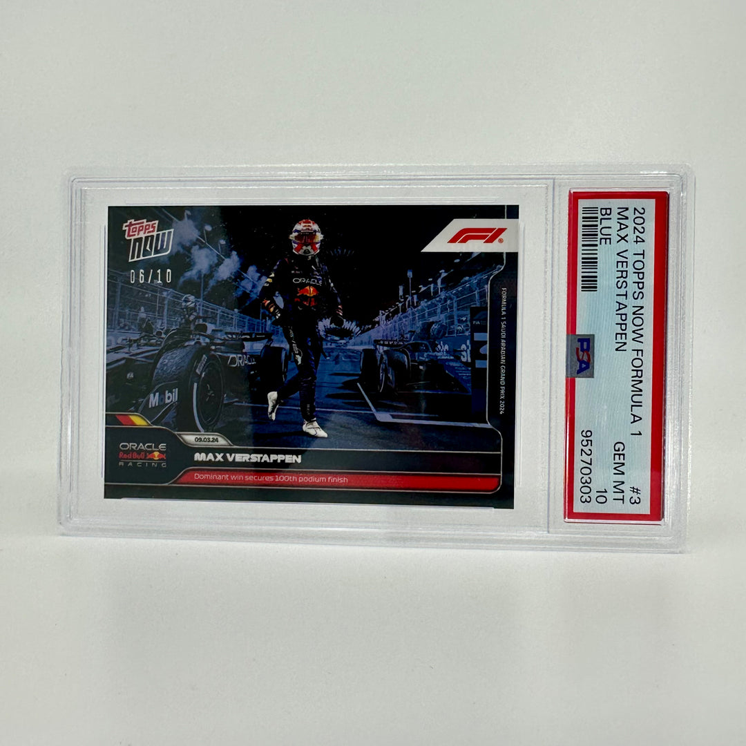 PSA 10 - 06/10 - Max Verstappen #3 - Blue