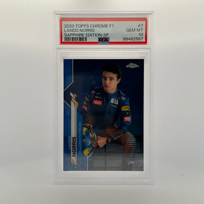 PSA 10 - Lando Norris #7 - Sapphire Edition - SP