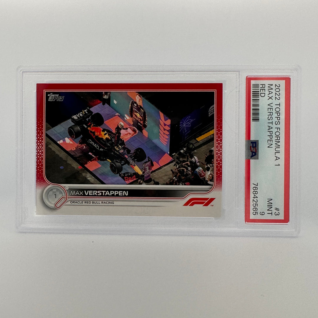 PSA 9 - 4/5 - MAX VERSTAPPEN #3 - RED