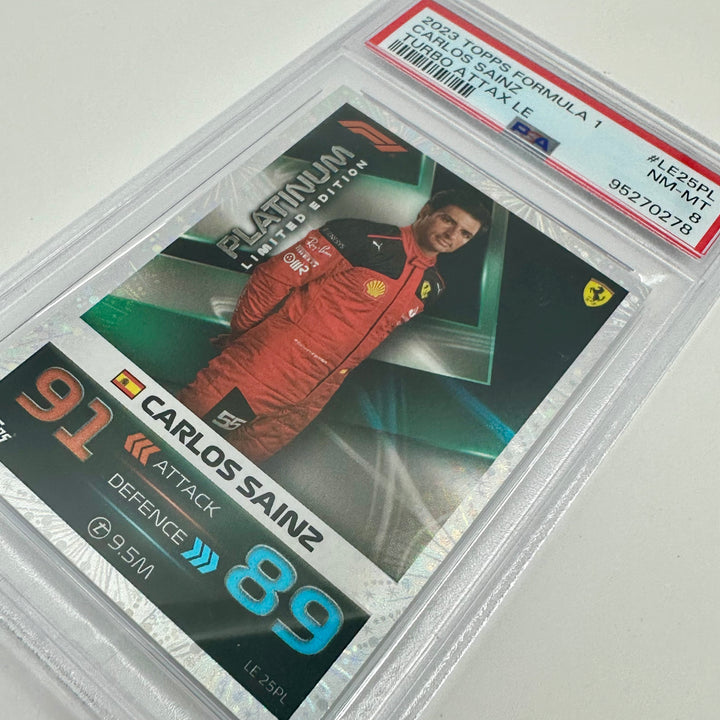 PSA 8 - Carlos Sainz #LE25PL - Platinum - Limited Edition