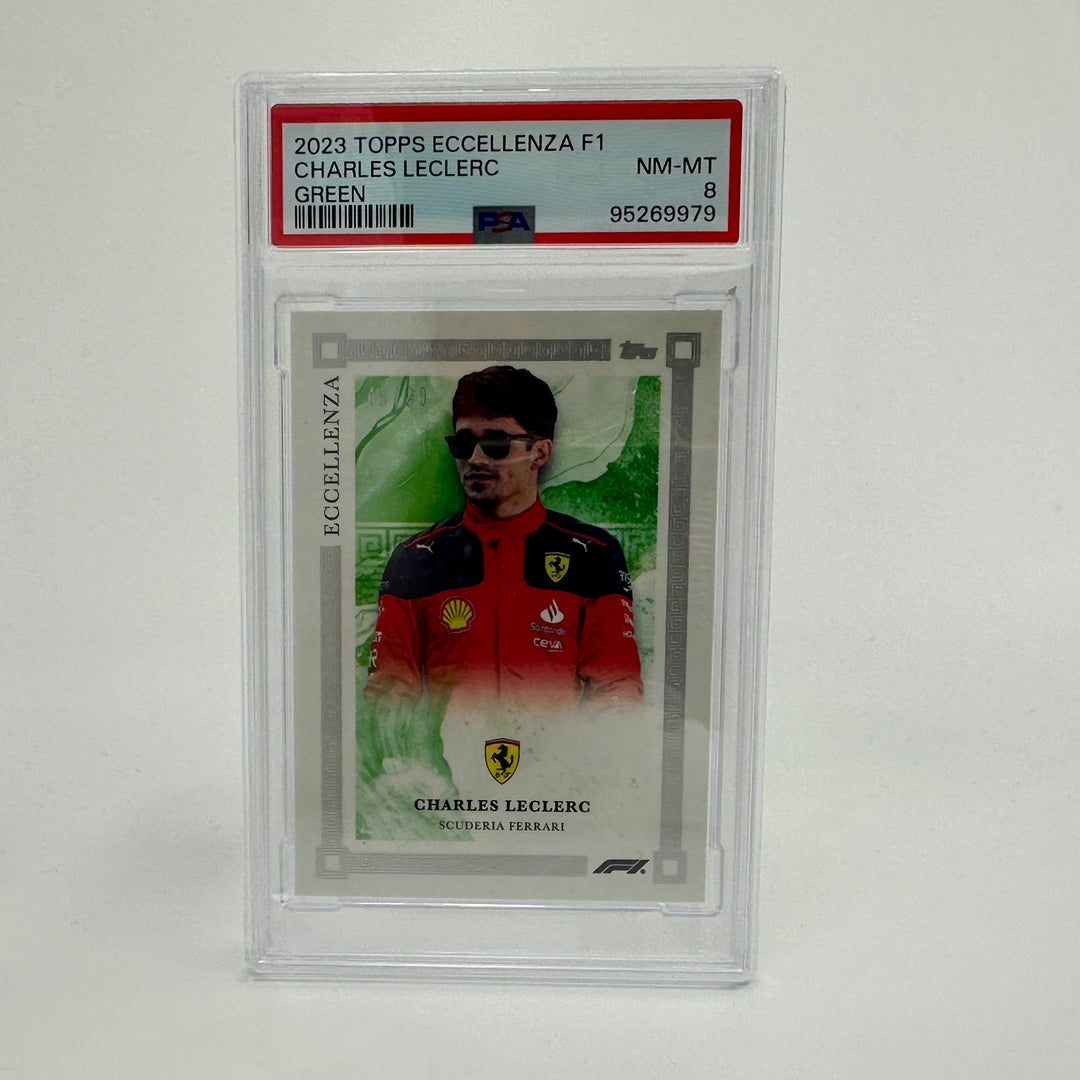 PSA 8 - 48/99 - Charles Leclerc - Green - 2023 Eccellenza