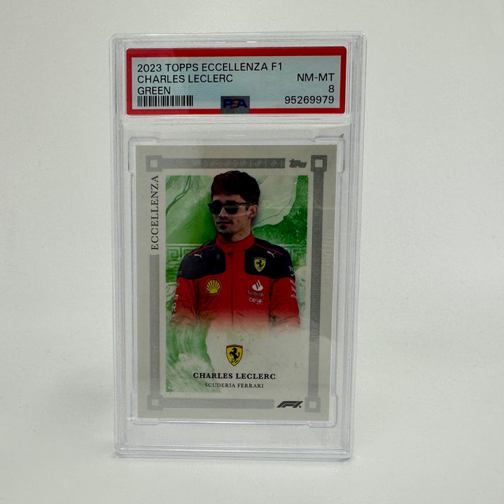 PSA 8 - 48/99 - Charles Leclerc - Green - 2023 Eccellenza