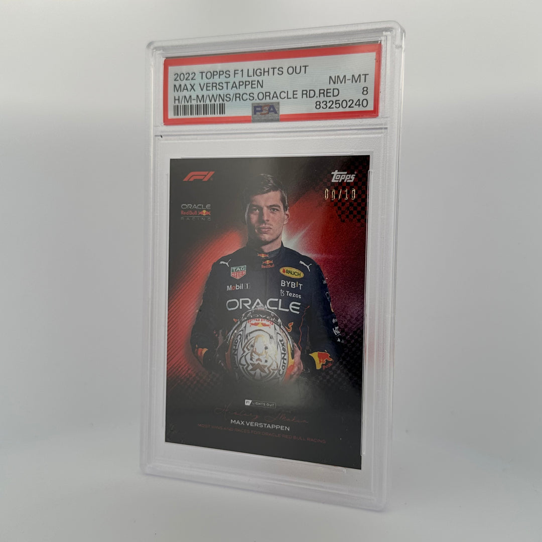 PSA 8 - 9/10 - Max Verstappen - History Maker - Most Wins And Races For Oracle Red Bull Racing - Red