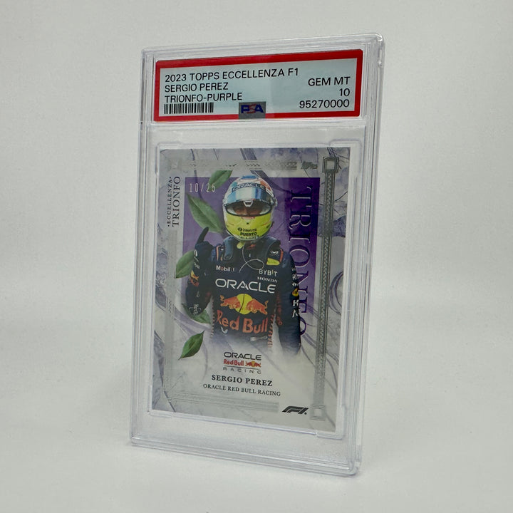 PSA 10 - 10/25 - Sergio Perez - Purple - 2023 Eccellenza Trionfo