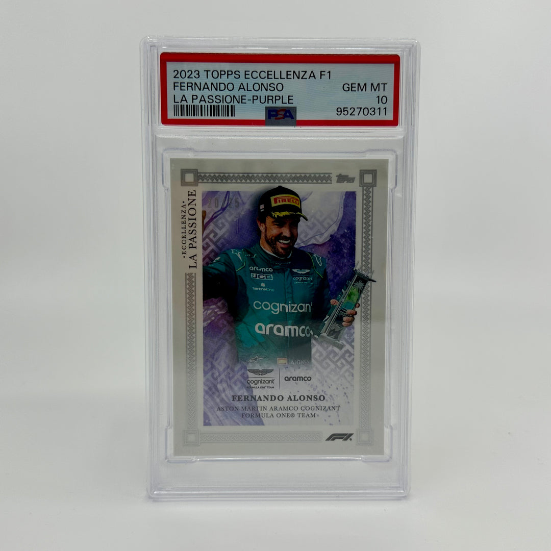 PSA 10 - 20/25 Fernando Alonso - Purple - 2023 Eccellenza La Passione