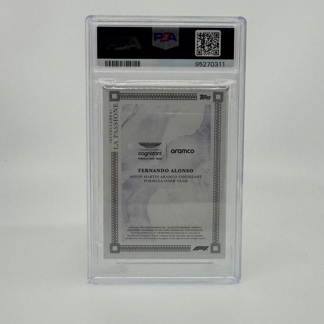 PSA 10 - 20/25 Fernando Alonso - Purple - 2023 Eccellenza La Passione