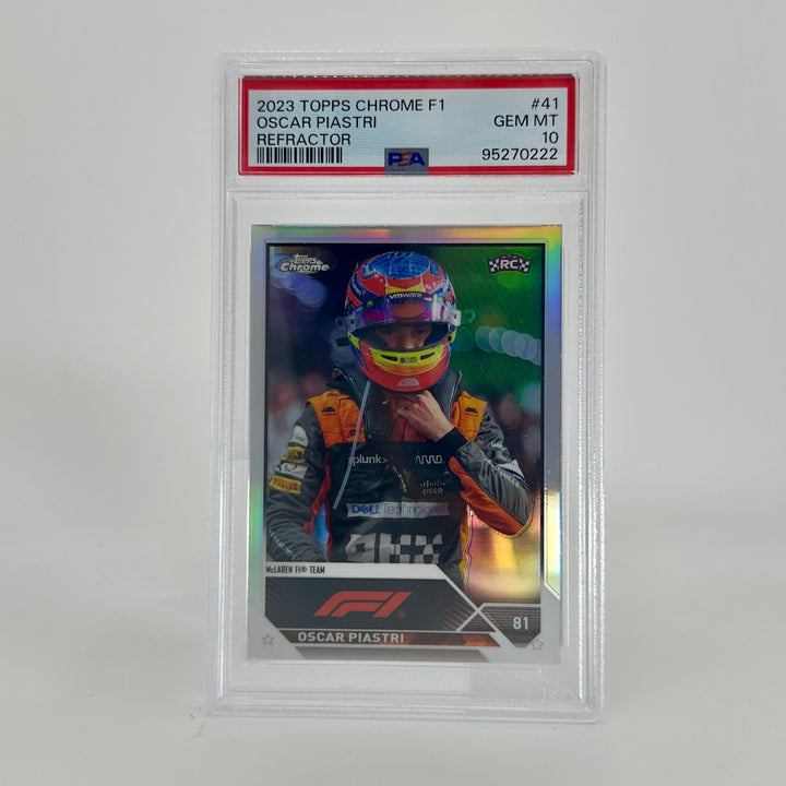 PSA 10 - Oscar Piastri #41 - Refractor - 2023 Topps Chrome