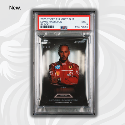 2/10 Black POP1 - Lewis Hamilton - 2025 Topps Lights Out - 75th Anniversary