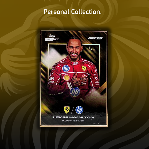 1/1 Gold Frame - Lewis Hamilton - Drivers - 2025 Topps Lights Out