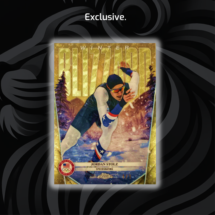 1/1 Superfractor - Jordan Stolz - 2026 Topps Chrome Winter Olympics - Blizzard