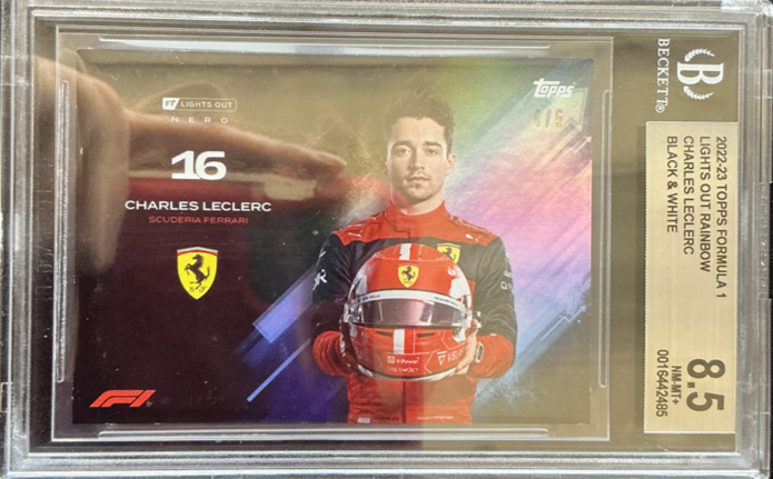 BGS 8.5 - /5 - Charles Leclerc - Rainbow - 2022 Topps Lights Out F1