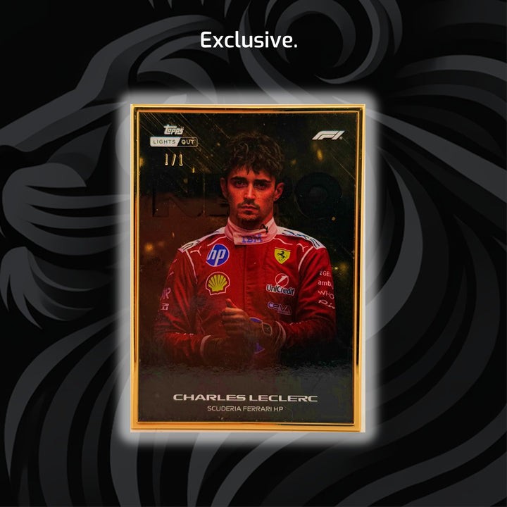 1/1 Charles Leclerc - Nero - 2026 Topps Lights Out F1 - Front