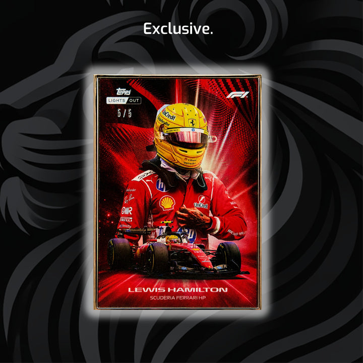 5/5 Lewis Hamilton - Radiance - 2025 Topps Lights Out F1 75 - Front