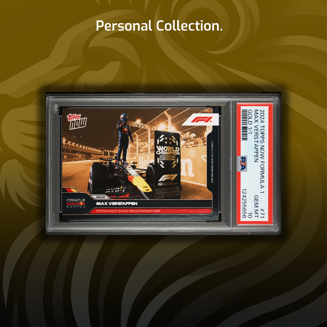 1/1 Gold - Max Verstappen - 2024 Topps Now #71 - WDC 2024