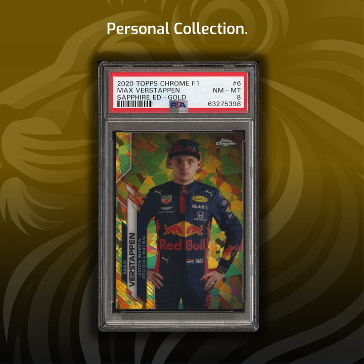 PSA 8 - 31/50 Gold - Max Verstappen - Sapphire Edition - 2020 Topps Chrome