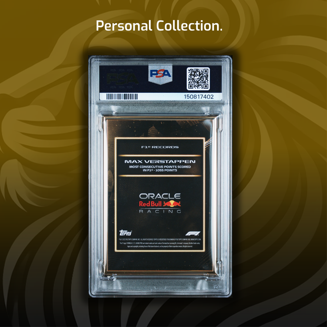 1/1 Gold Frame - Max Verstappen - Record: Most Consecutive Points - 2025 Topps Lights Out