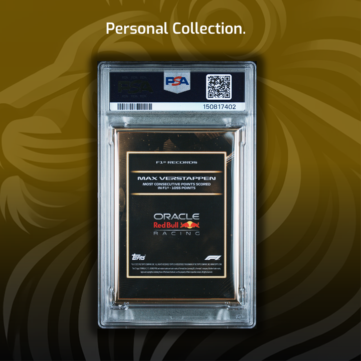 1/1 Gold Frame - Max Verstappen - Record: Most Consecutive Points - 2025 Topps Lights Out
