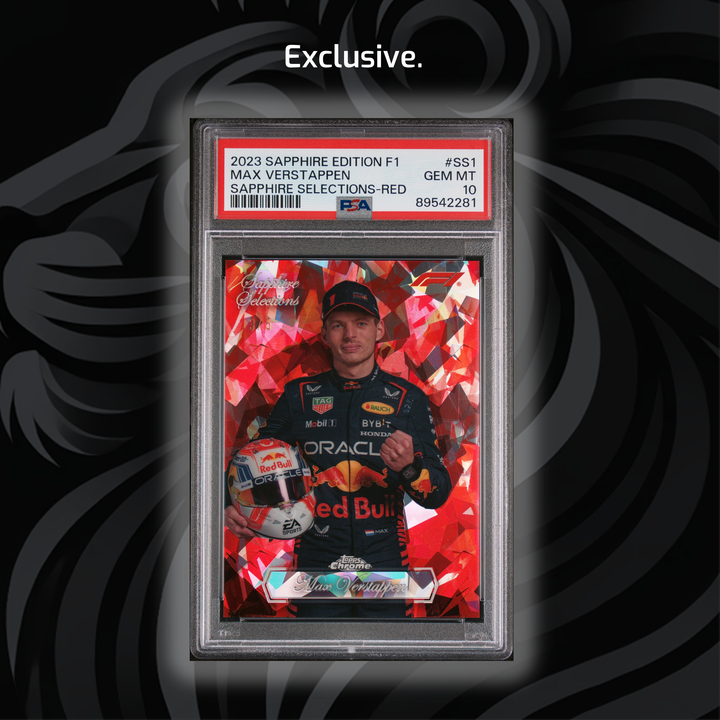 PSA 10 - Red 3/5 Max Verstappen - 2023 Sapphire Selections #SS1 - POP1