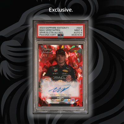 PSA 9 - Red Auto 4/5 Max Verstappen - 2023 Sapphire Selections #SS1 - POP2