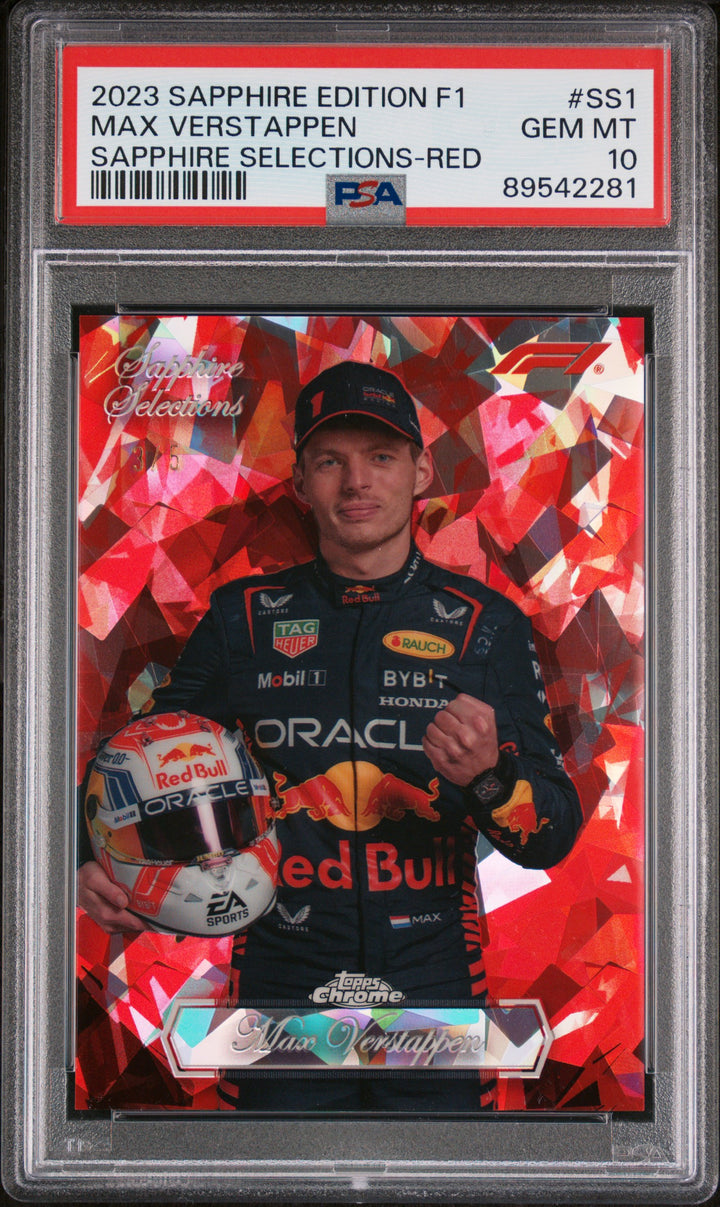 PSA 10 - Red 3/5 Max Verstappen - 2023 Sapphire Selections #SS1 - POP1