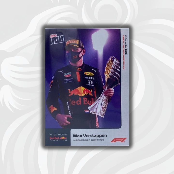 Max Verstappen #23 - Dominant drive in season final - Topps Now 2020